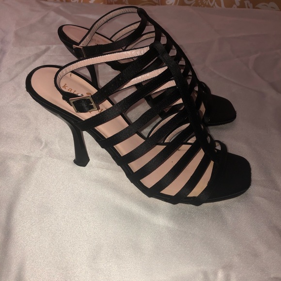 kate spade Shoes - KATE SPADE vero cuoio BLACK STRAPPY HEEL 6B
